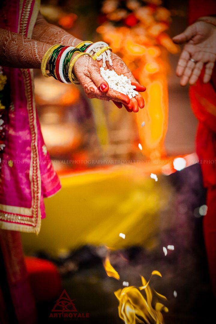 Traditional wedding ritual photography